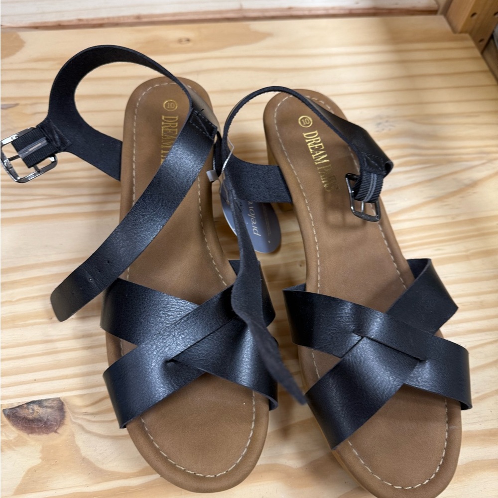 Dream Pairs Black Strappy Sandals